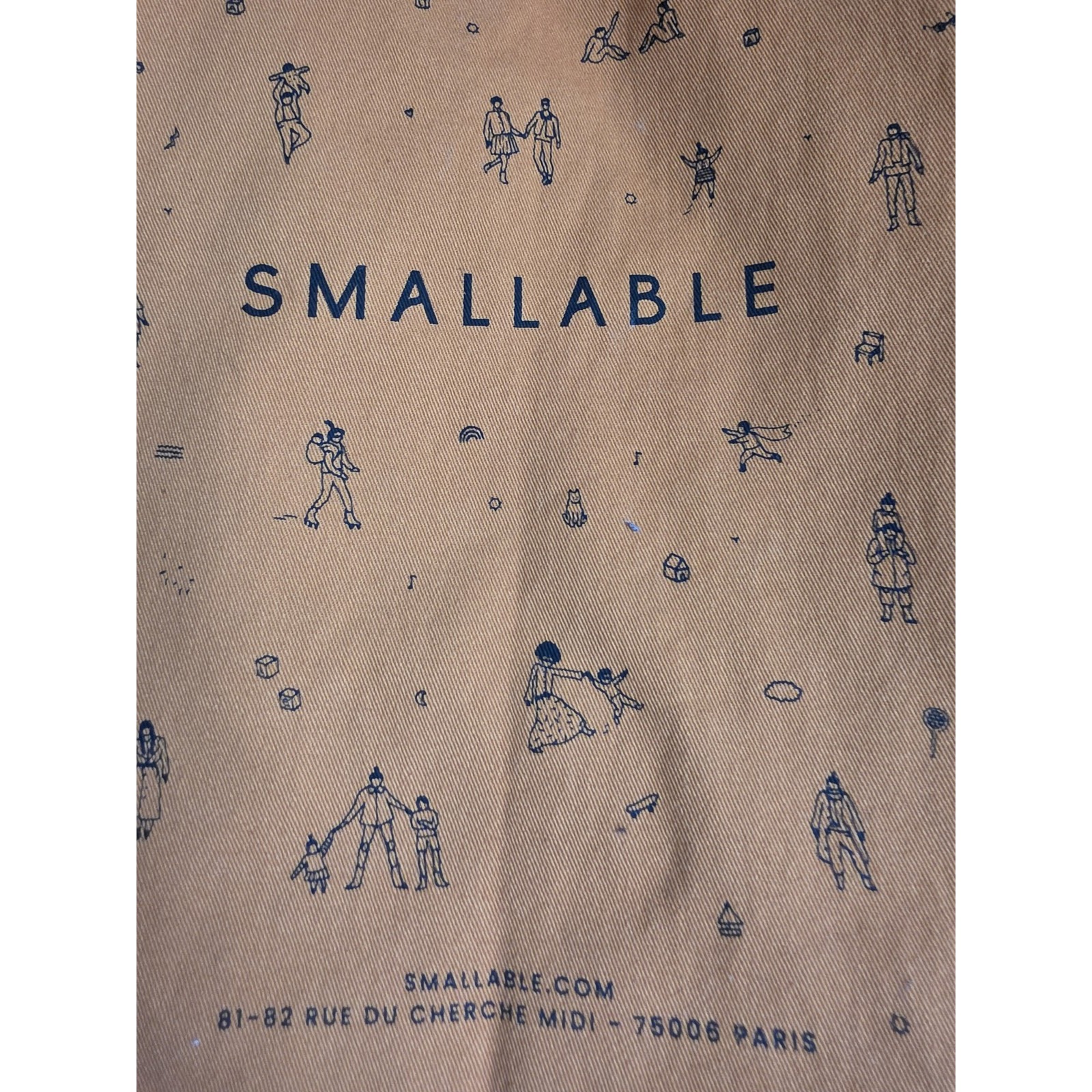 Smallable Tote Bag Orange Unisex Shoulder Shopper Handbag Carry All 20x24 In — image 2 of 3